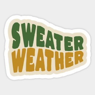 Sweater Weather Sticker